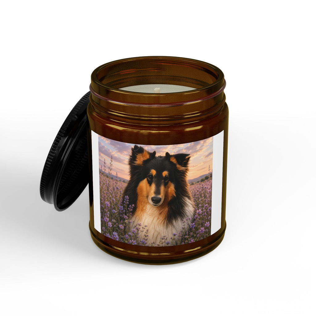 Scented Soy Candles with Black Lid, (4 and 9oz)