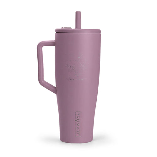 40oz Insulated Tumbler with Handle & Lid — Engraved Travel Mug