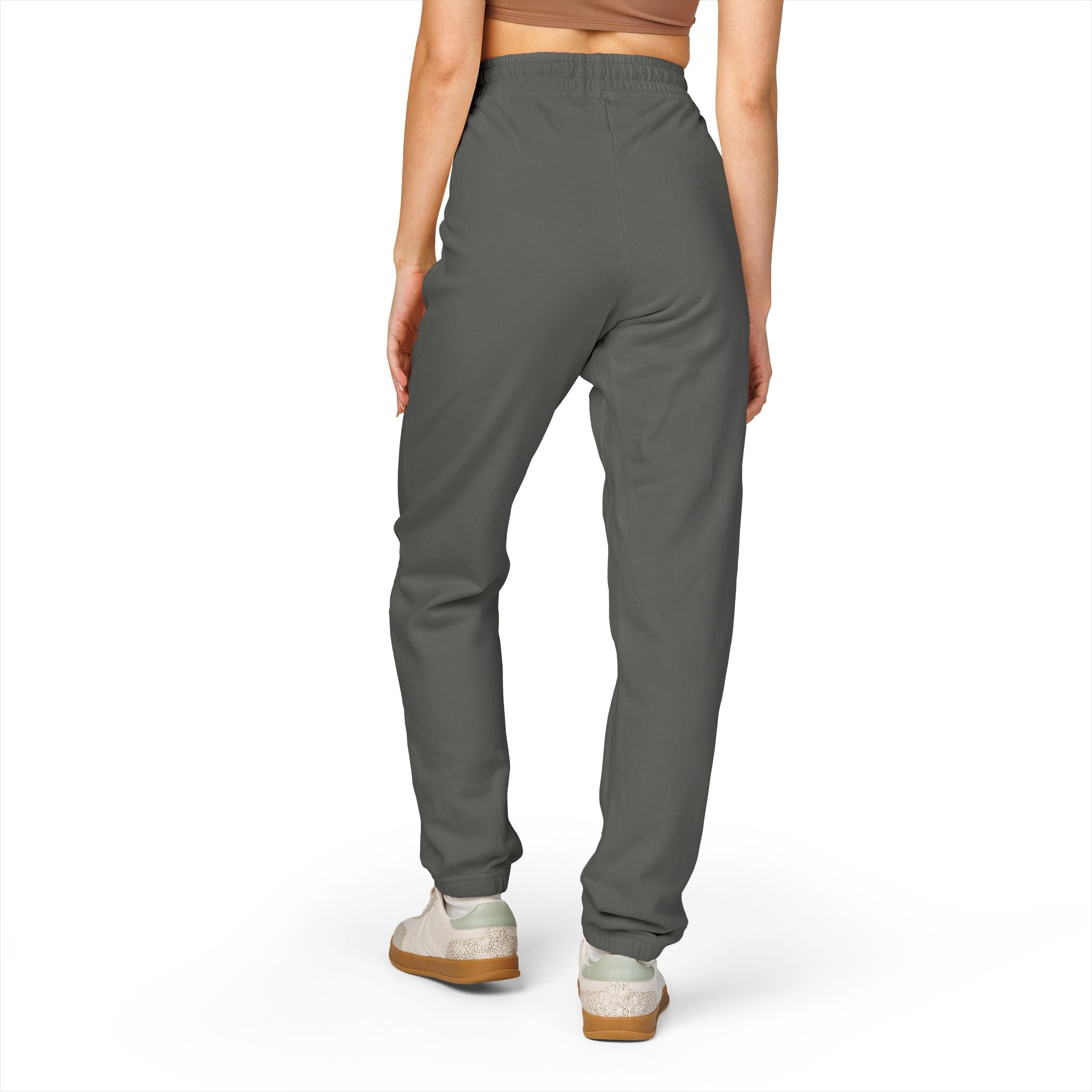 Sweatpants — Cozy Garment-Dyed Fleece Joggers with Cute Patch