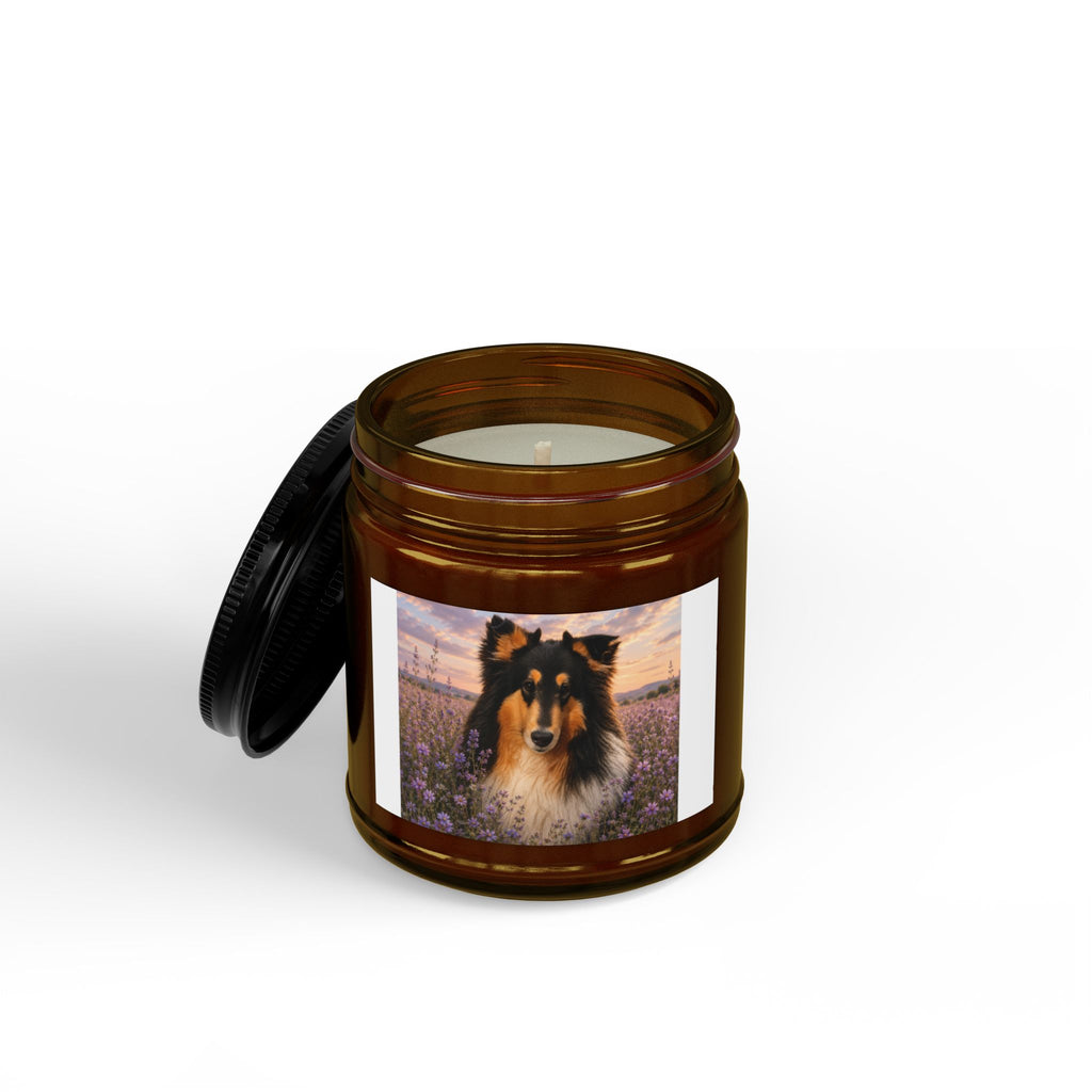 Scented Soy Candles with Black Lid, (4 and 9oz)