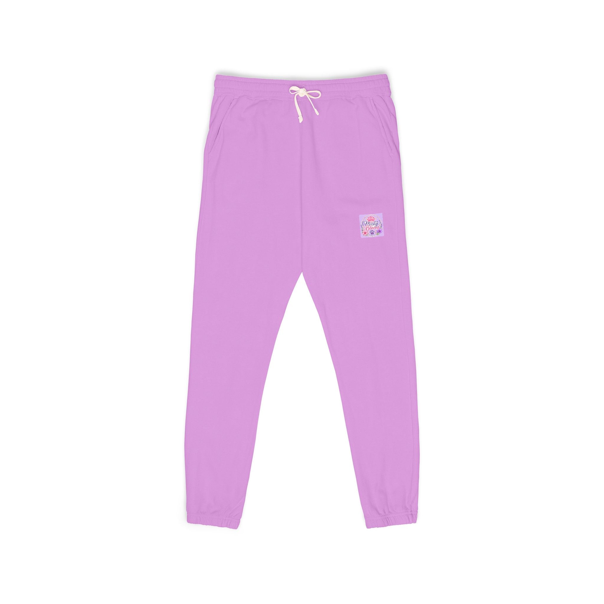Sweatpants — Cozy Garment-Dyed Fleece Joggers with Cute Patch