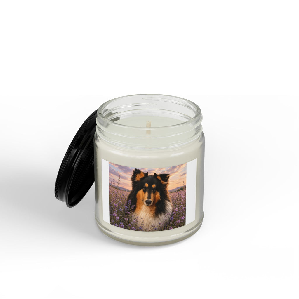 Scented Soy Candles with Black Lid, (4 and 9oz)