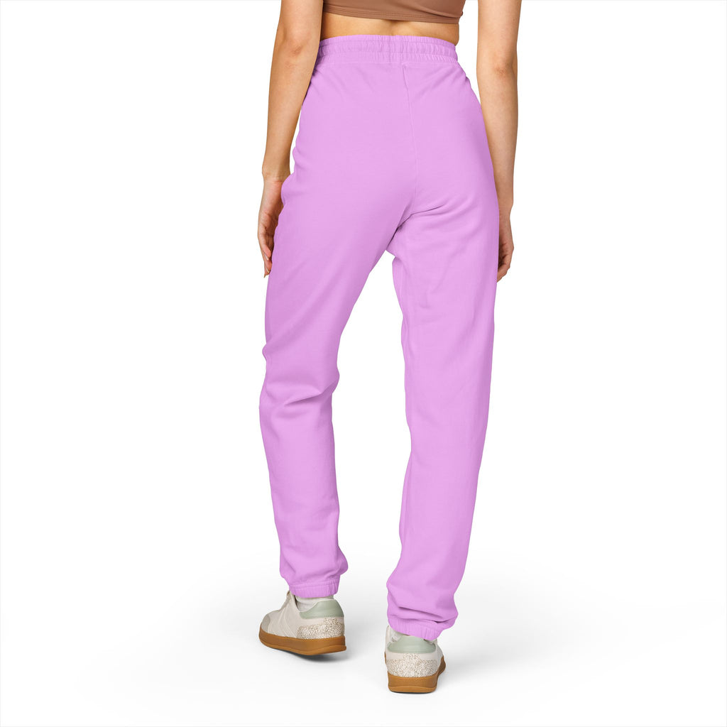 Sweatpants — Cozy Garment-Dyed Fleece Joggers with Cute Patch